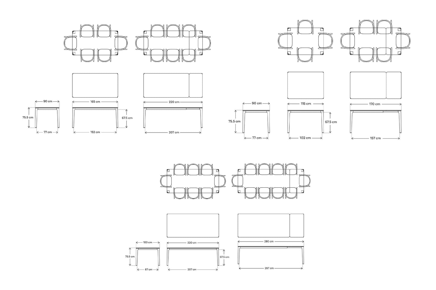 Dining Table 01 Extending Dining Table