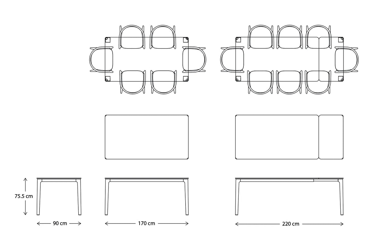 Dining Table 01 Extending Dining Table