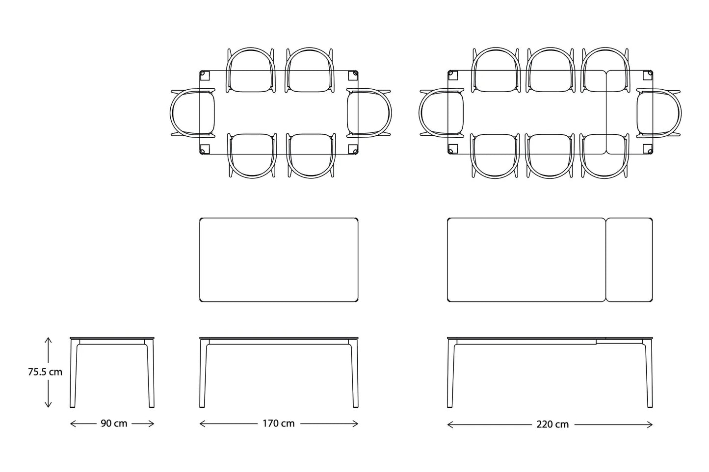 Dining Table 01 Extending Dining Table