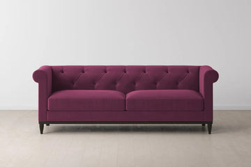 Damson Image 1 - Model 09 3 Seater in Grape Front View .webp