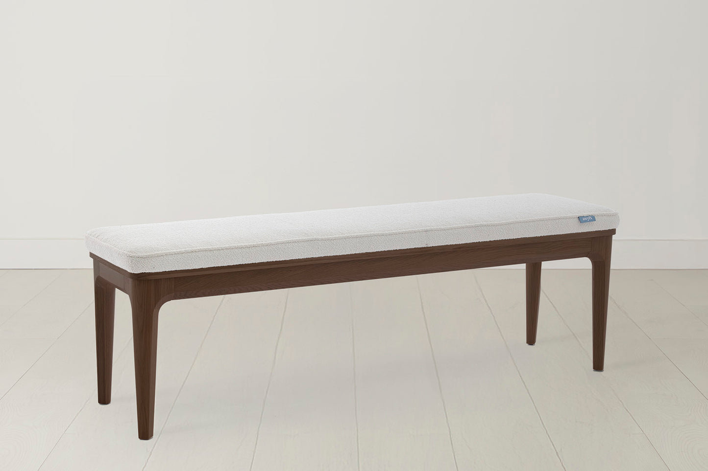Dining Bench 01, Walnut / Ivory