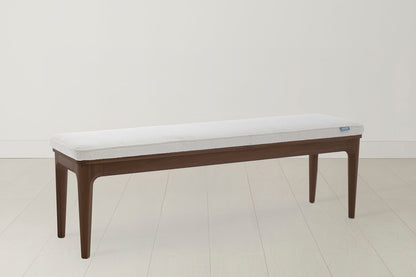 Dining Bench 01, Walnut / Ivory