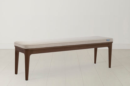 Dining Bench 01, Walnut / Oatmeal