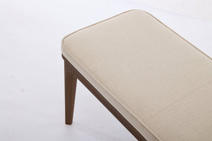 Dining Bench 01, Walnut / Oatmeal