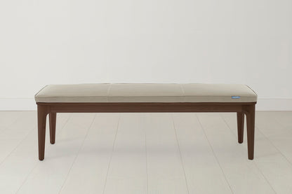 Dining Bench 01, Walnut / Oyster