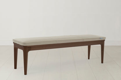 Dining Bench 01, Walnut / Oyster