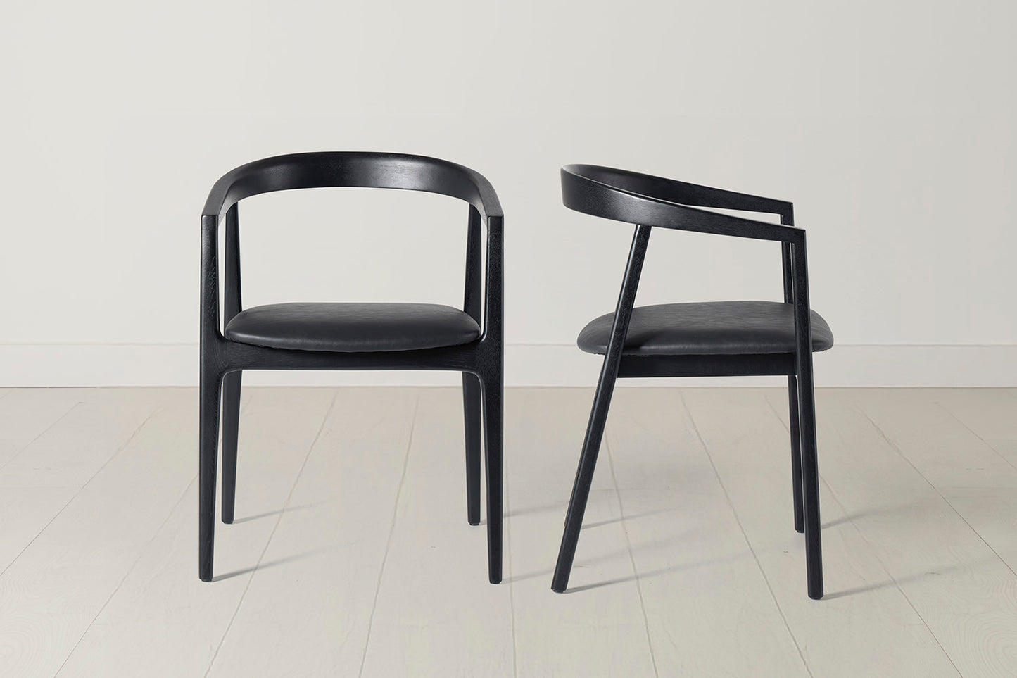 Dining Chair 01 (set of 2), Black / Black
