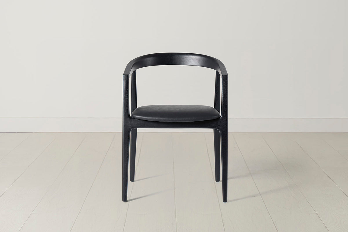 Dining Chair 01 (set of 2), Black / Black
