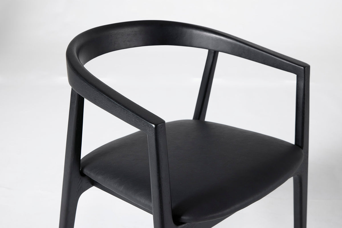 Dining Chair 01 (set of 2), Black / Black