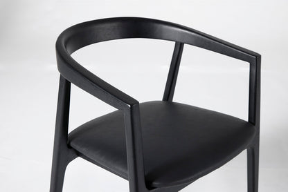 Dining Chair 01 (set of 2), Black / Black
