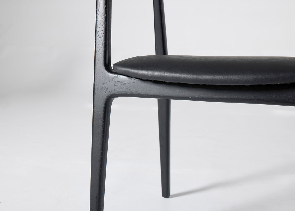Dining Chair 01 (set of 2), Black / Black