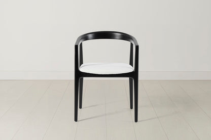 Dining Chair 01 (set of 2), Black / Ivory