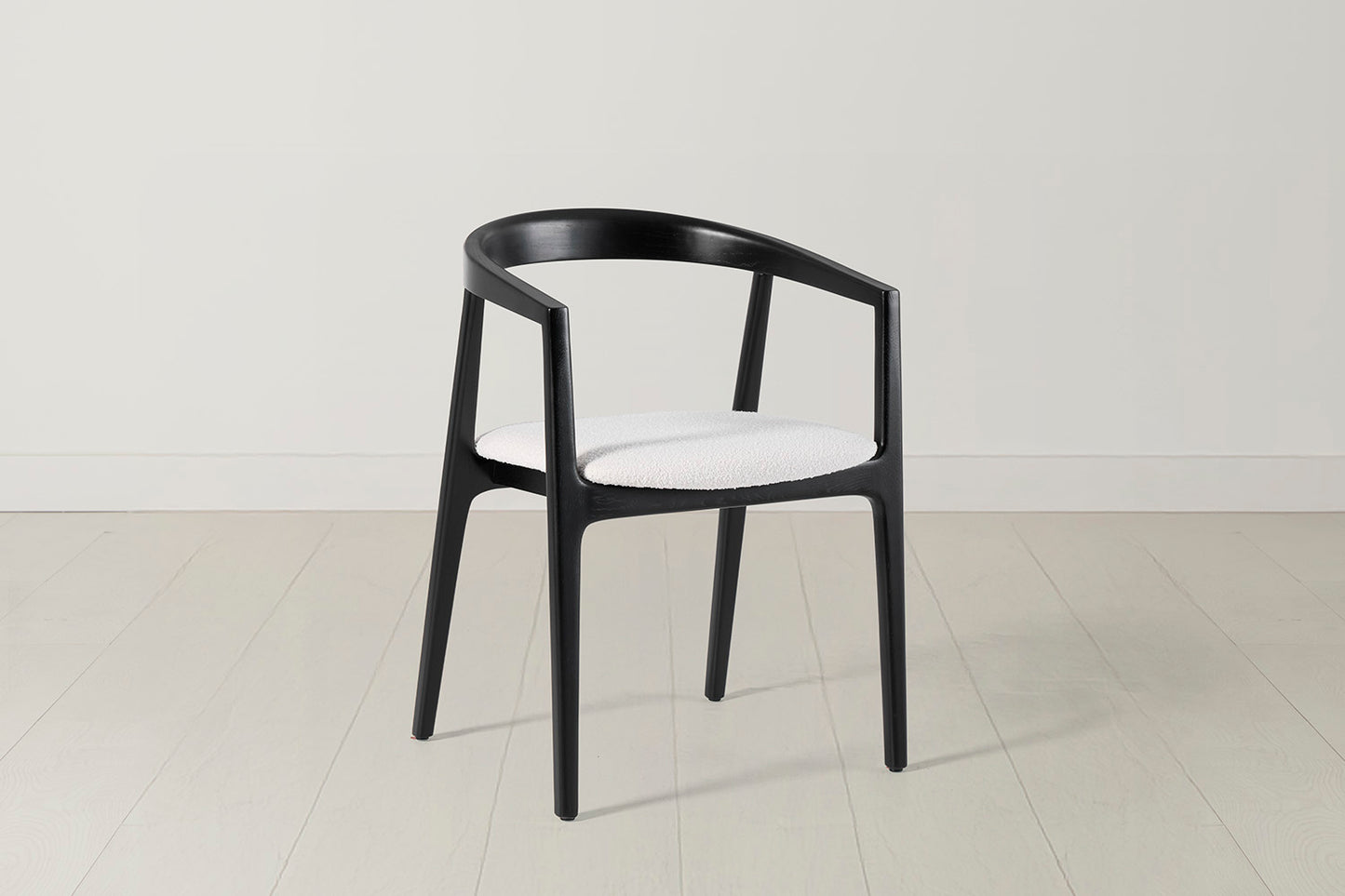 Dining Chair 01 (set of 2), Black / Ivory