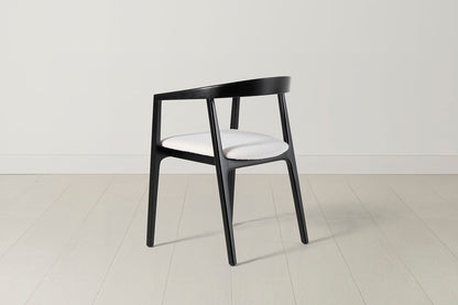 Dining Chair 01 (set of 2), Black / Ivory