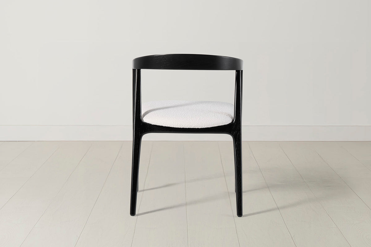 Dining Chair 01 (set of 2), Black / Ivory