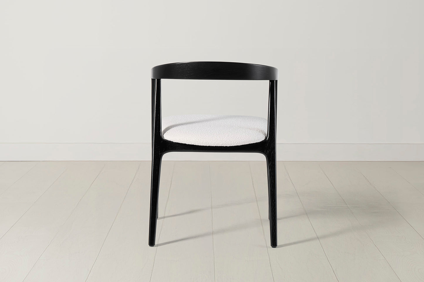 Dining Chair 01 (set of 2), Black / Ivory