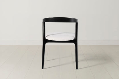 Dining Chair 01 (set of 2), Black / Ivory