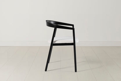 Dining Chair 01 (set of 2), Black / Ivory