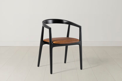 Dining Chair 01 (set of 2), Black / Maple