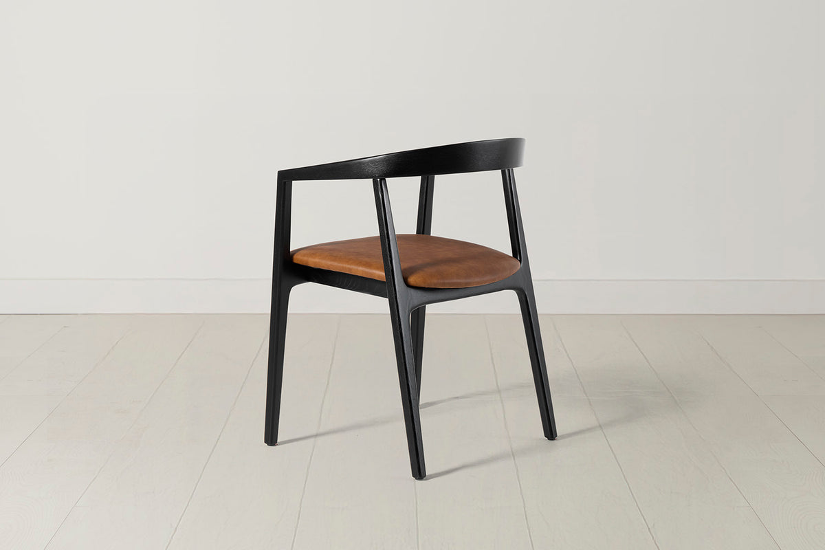 Dining Chair 01 (set of 2), Black / Maple