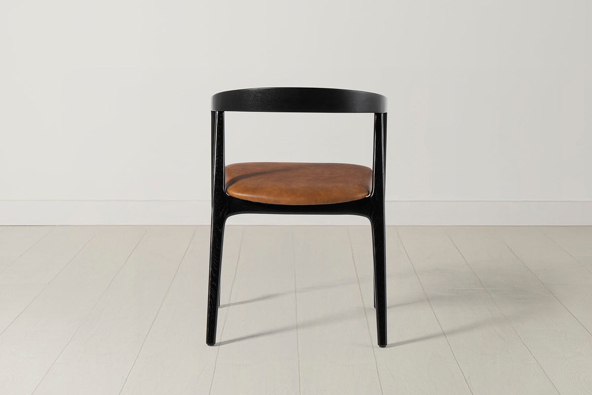 Dining Chair 01 (set of 2), Black / Maple