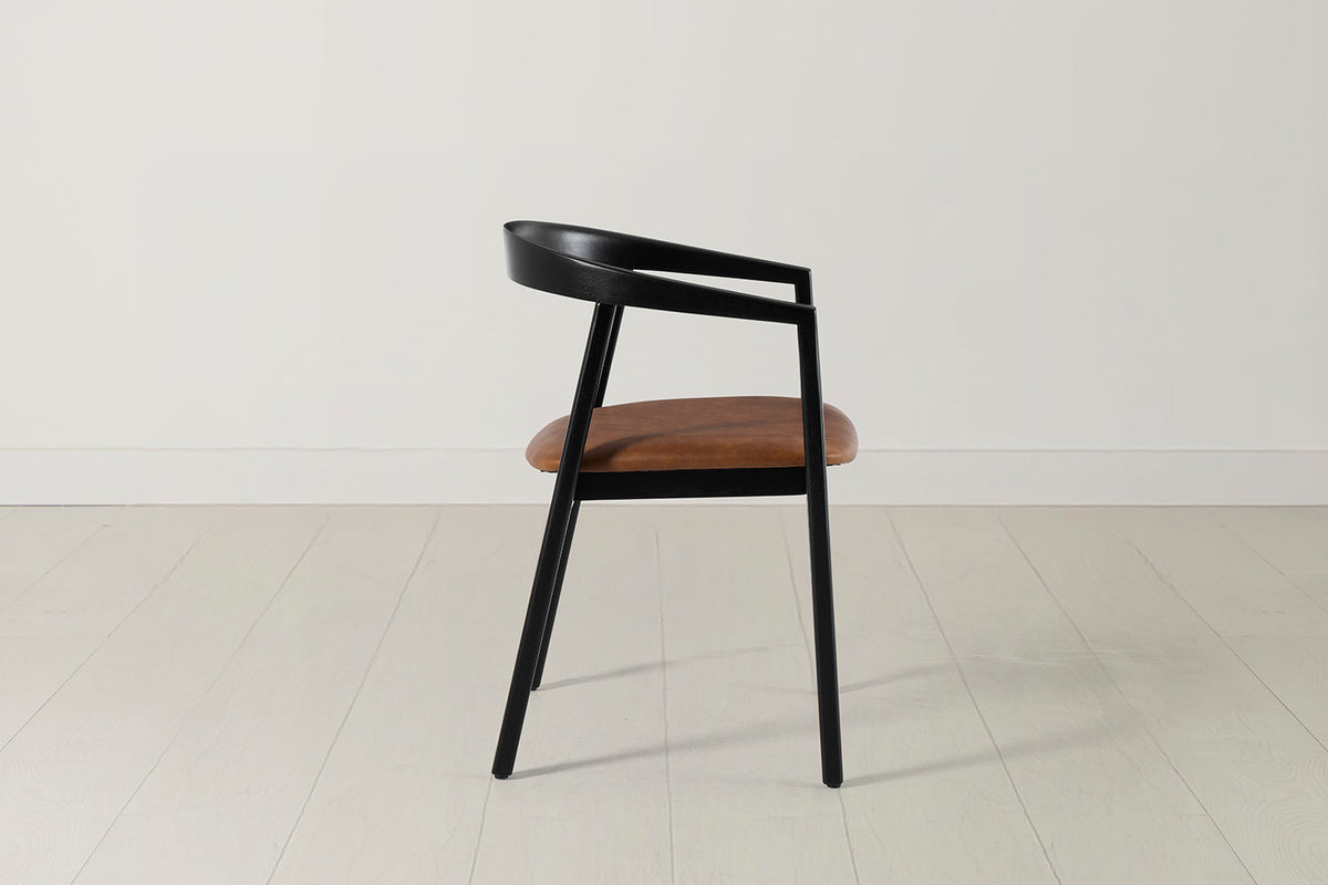 Dining Chair 01 (set of 2), Black / Maple