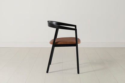 Dining Chair 01 (set of 2), Black / Maple