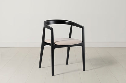 Dining Chair 01 (set of 2), Black / Oatmeal