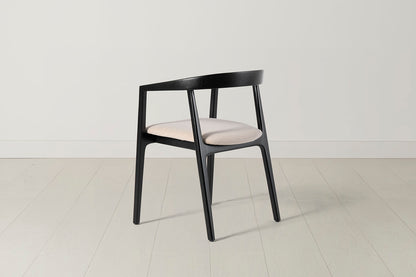 Dining Chair 01 (set of 2), Black / Oatmeal