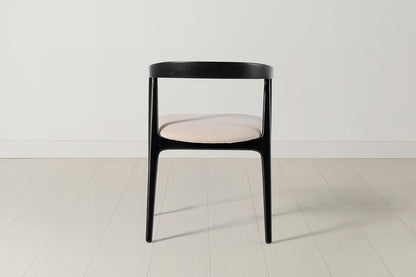 Dining Chair 01 (set of 2), Black / Oatmeal