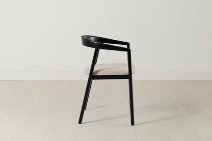 Dining Chair 01 (set of 2), Black / Oatmeal