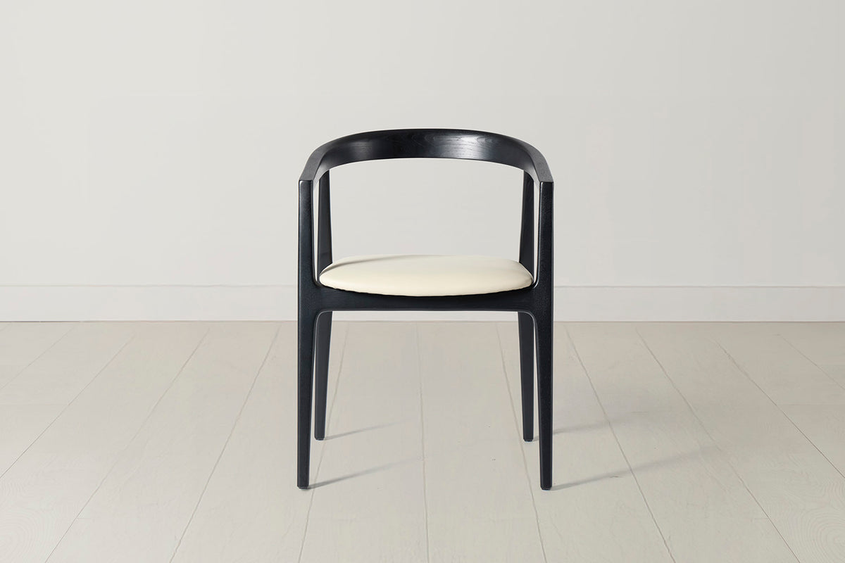 Dining Chair 01 (set of 2), Black / Oyster