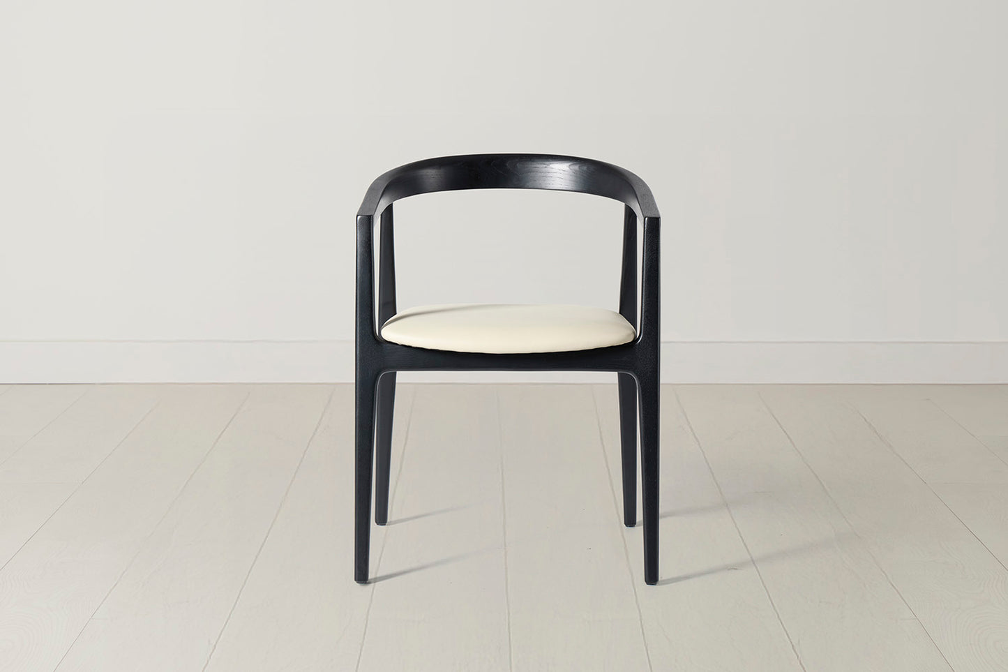 Dining Chair 01 (set of 2), Black / Oyster