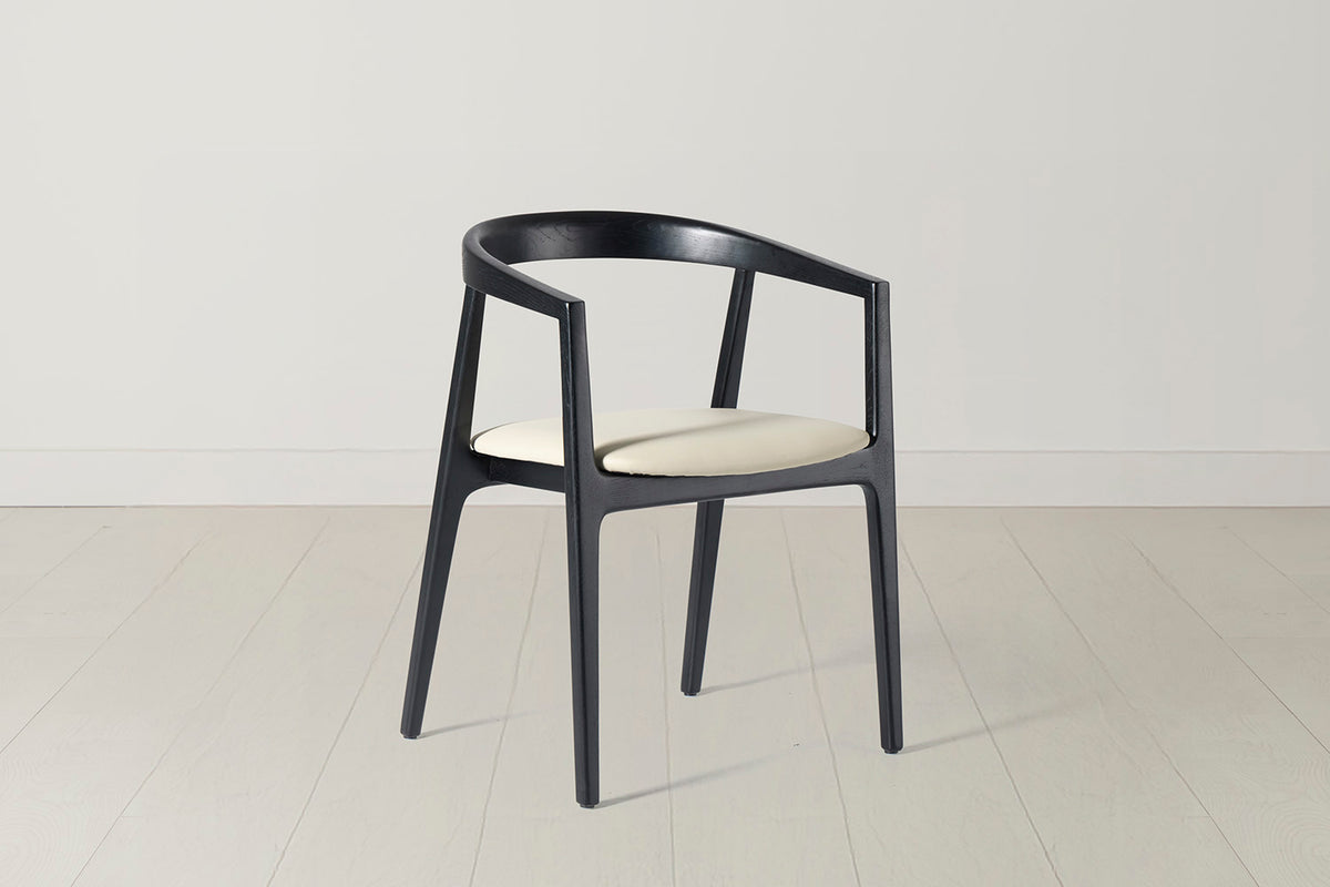 Dining Chair 01 (set of 2), Black / Oyster