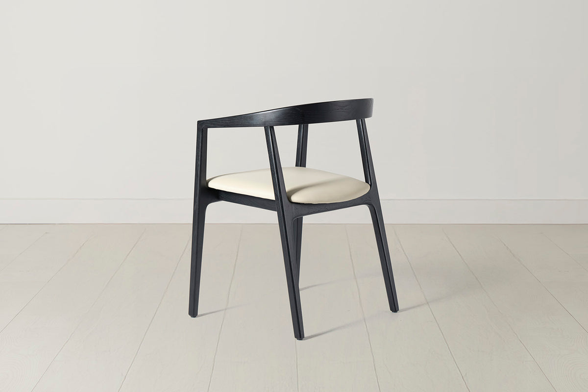 Dining Chair 01 (set of 2), Black / Oyster