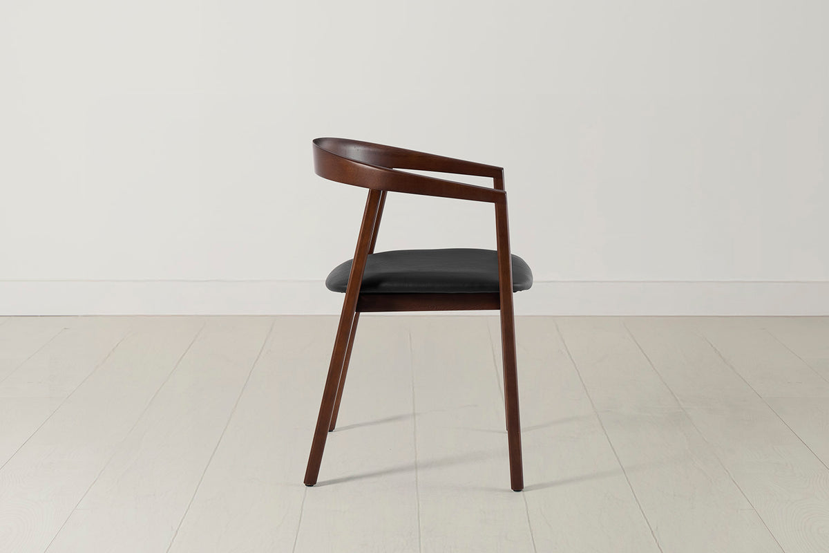 Dining Chair 01 (set of 2), Walnut / Black