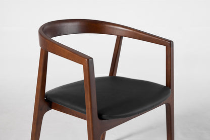 Dining Chair 01 (set of 2), Walnut / Black