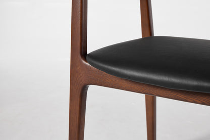 Dining Chair 01 (set of 2), Walnut / Black