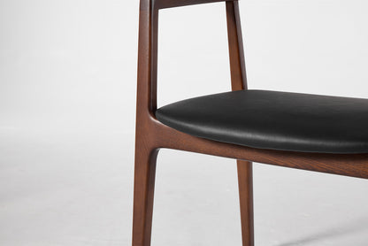 Dining Chair 01 (set of 2), Walnut / Black