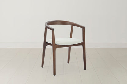 Dining Chair 01 (set of 2), Walnut / Ivory