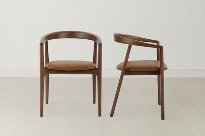 Dining Chair 01 (set of 2), Walnut / Maple