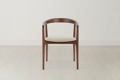 Dining Chair 01 (set of 2), Walnut / Oyster