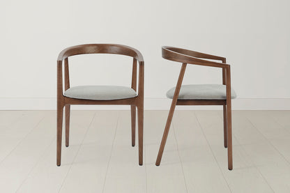 Dining Chair 01 (set of 2), Walnut / Shadow