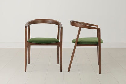 Dining Chair 01 (set of 2), Walnut / Vine