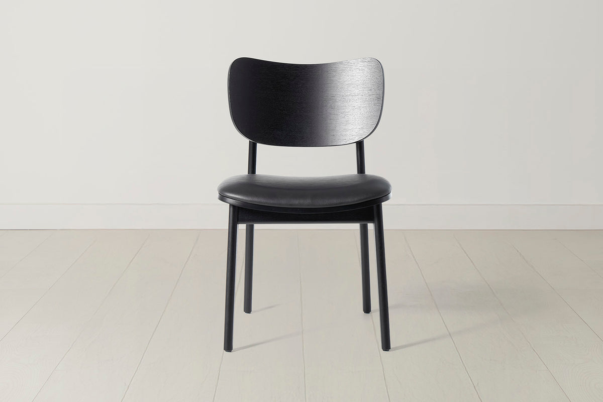 Dining Chair 02 (set of 2), Black / Black