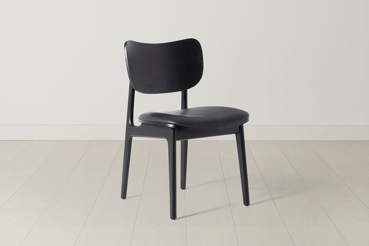 Dining Chair 02 (set of 2), Black / Black
