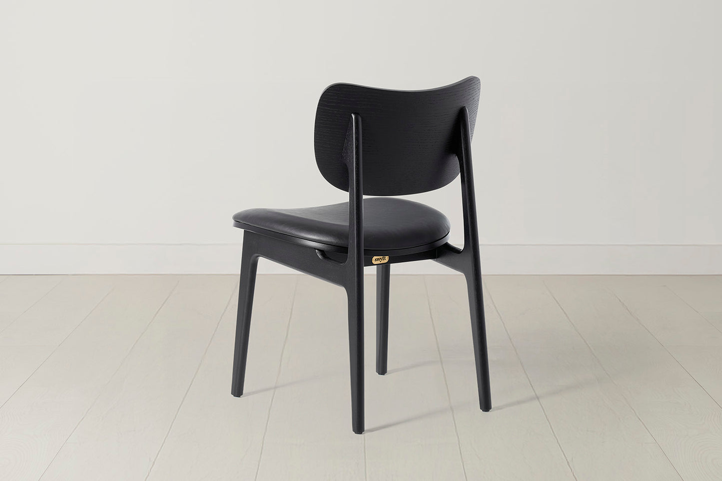 Dining Chair 02 (set of 2), Black / Black