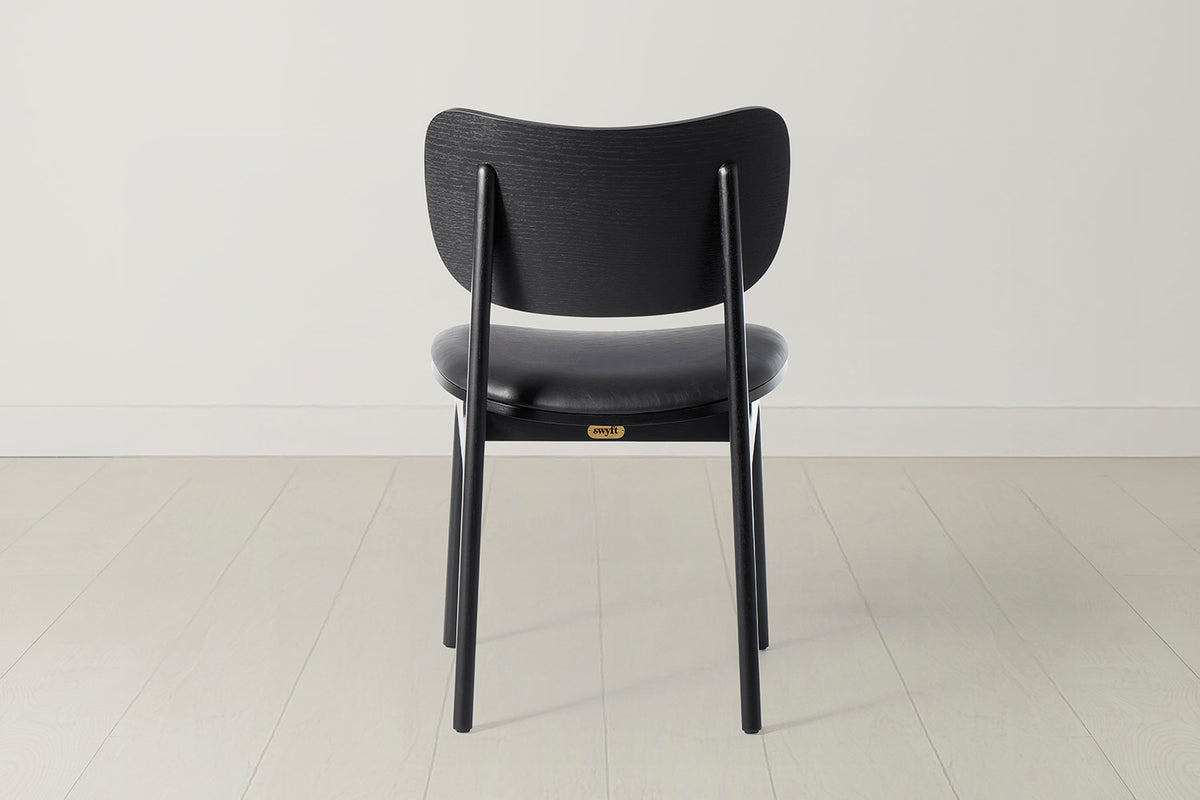 Dining Chair 02 (set of 2), Black / Black