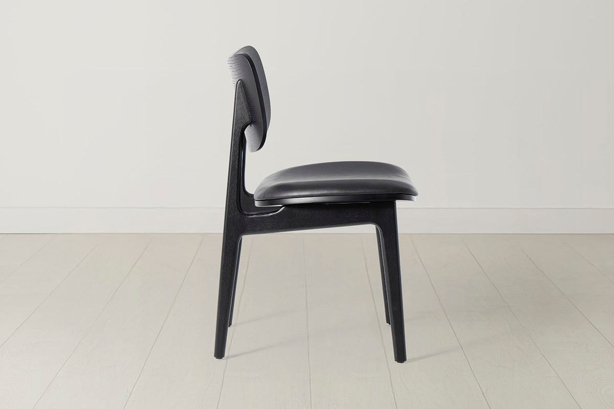 Dining Chair 02 (set of 2), Black / Black