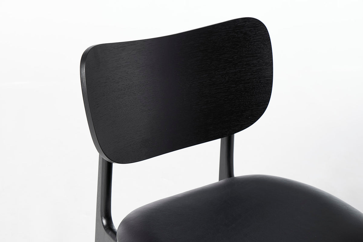 Dining Chair 02 (set of 2), Black / Black